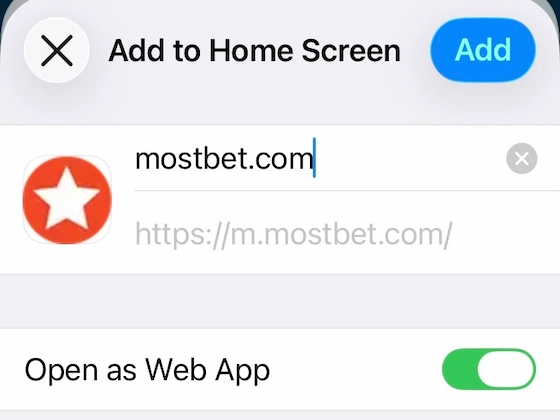 Mostbet mobile browser access from a smartphone home screen